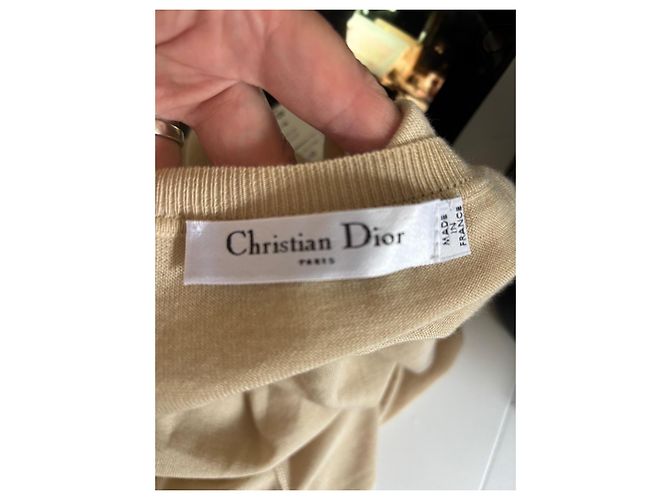 Christian Dior Kaschmir-Seiden-Pullover Beige - Ansicht 8
