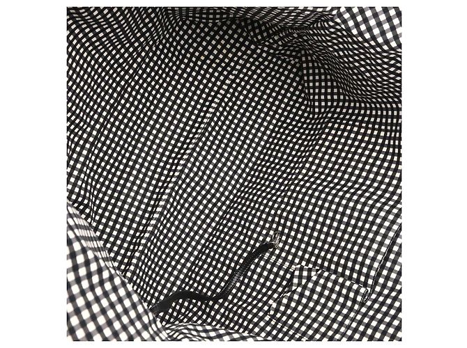 Chanel Weekender Gingham Print Canvas Large - vista 3
