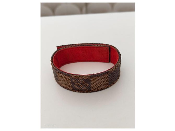Louis Vuitton Monogram Lederarmband Braun Gold - Ansicht 3