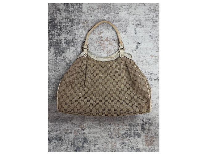 Borsa a mano Gucci Sukey in tela monogram - vista 3