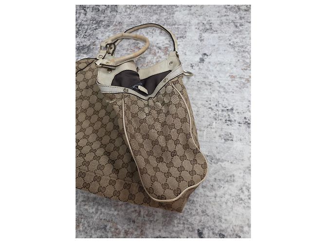 Borsa a mano Gucci Sukey in tela monogram - vista 4