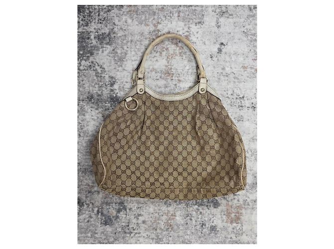 Borsa a mano Gucci Sukey in tela monogram - vista 9