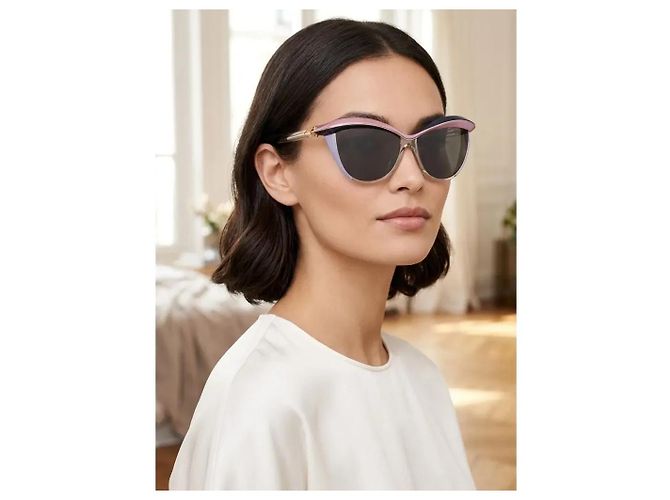 Gafas de sol Dior Catwalk - Negro y Rosa - vista 2