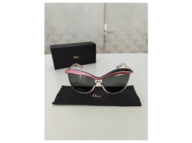 Gafas de sol Dior Catwalk - Negro y Rosa - vista 3