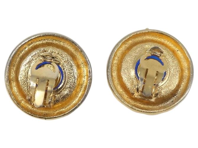 Chanel Vintage Round Clip-On Metal - Ansicht 2