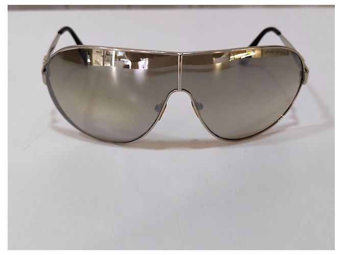 Emporio Armani EA 9701/S Occhiali da sole aviator argentati - vista 3