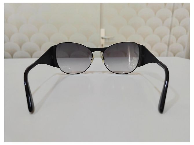 Kenzo Sonnenbrille aus silberfarbenem und schwarzem Metall - Ansicht 7
