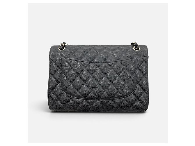 Timeless Borsa Chanel Flap Bag Classic Medium in pelle nera - vista 2