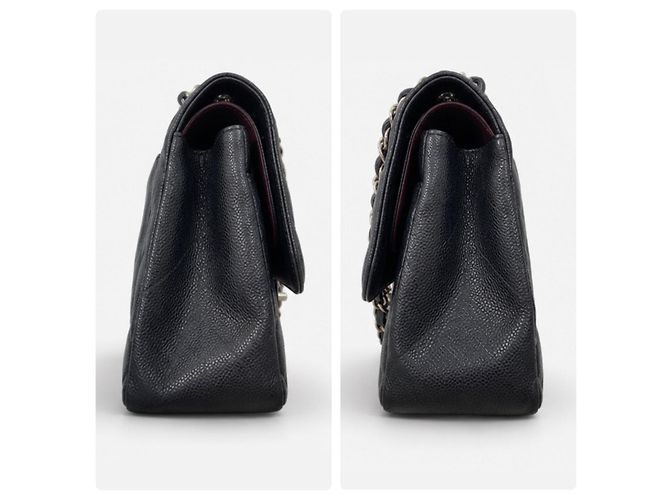Timeless Borsa Chanel Flap Bag Classic Medium in pelle nera - vista 4