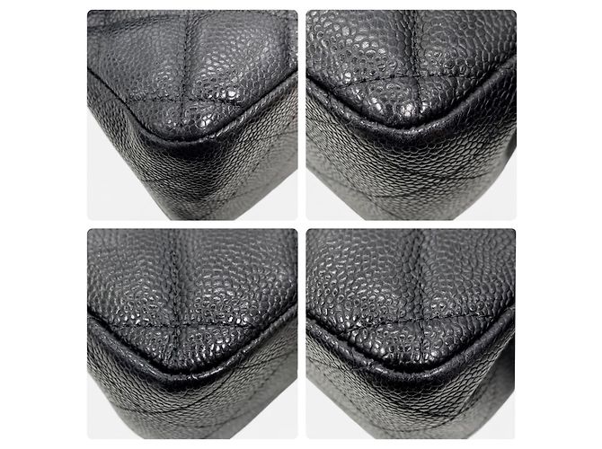 Timeless Borsa Chanel Flap Bag Classic Medium in pelle nera - vista 6