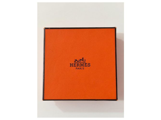 Hermès Bracciale Rigido in Smalto Multicolore e Metallo Dorato - vista 9