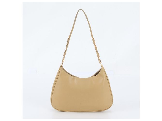 Bolsa de Ombro em Couro Prada Triangle Logo - vista 3