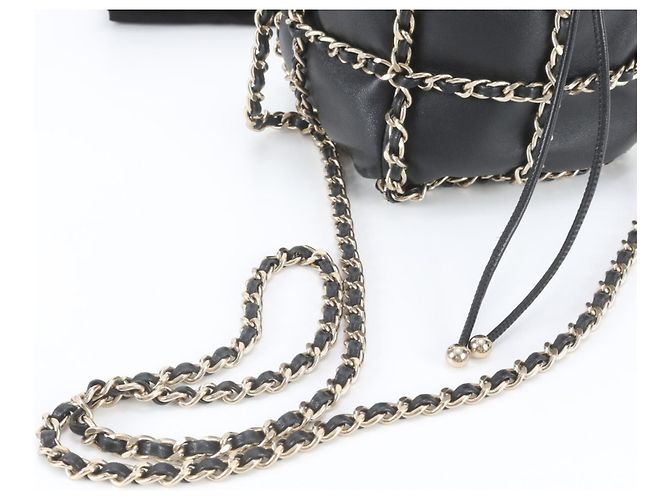 Chanel Schultertasche mit Kette aus Lammleder - Ansicht 2