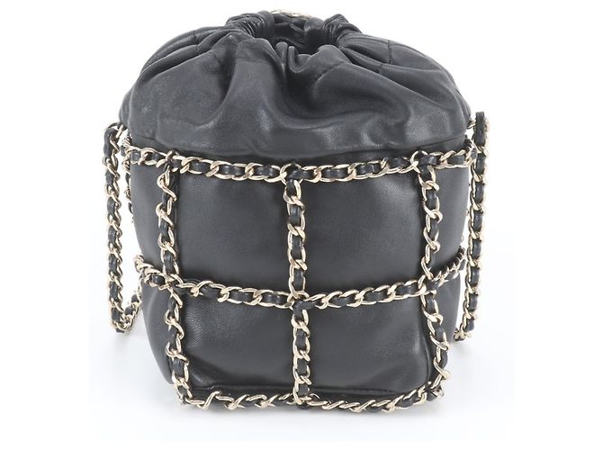 Chanel Schultertasche mit Kette aus Lammleder - Ansicht 3