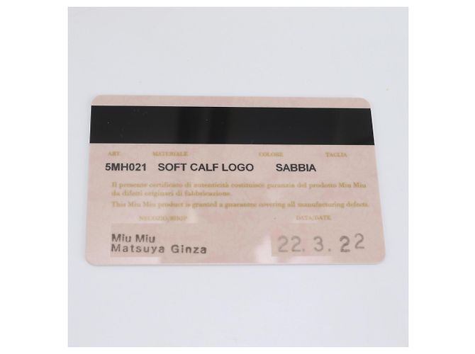Miu Miu Leder Tri-fold Geldbörse - Ansicht 11