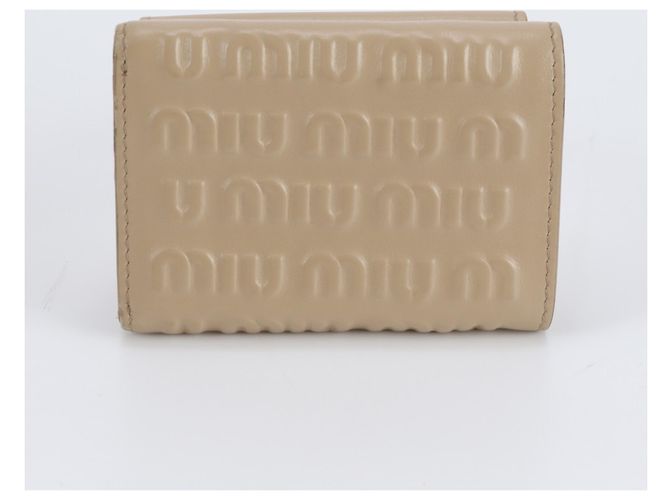 Miu Miu Leder Tri-fold Geldbörse - Ansicht 2