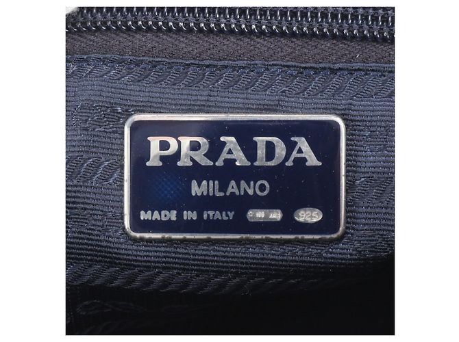 Bolsa de ombro Tote Prada Tessuto Nylon acolchoada com dupla corrente de couro - vista 9