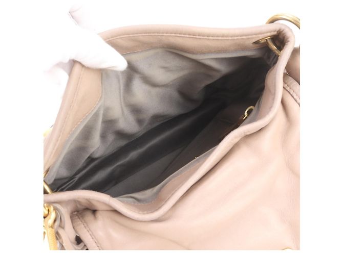Bolsa de Ombro 2-Way Miu Miu Matelassé em couro Coffer - vista 8