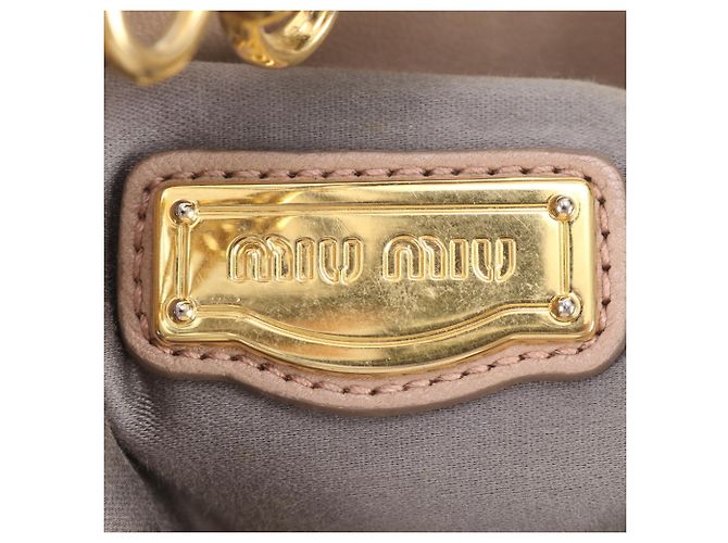 Bolsa de Ombro 2-Way Miu Miu Matelassé em couro Coffer - vista 9