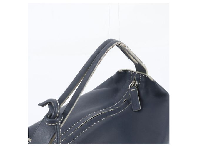 Bolsa de mão em couro azul marinho Loewe - vista 2