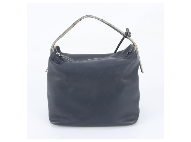 Bolsa de mão em couro azul marinho Loewe - vista 3