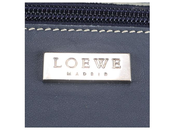 Bolsa de mão em couro azul marinho Loewe - vista 9