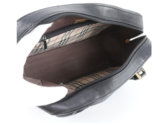 Bolsa de mão em couro Burberry Nova Check - vista 7