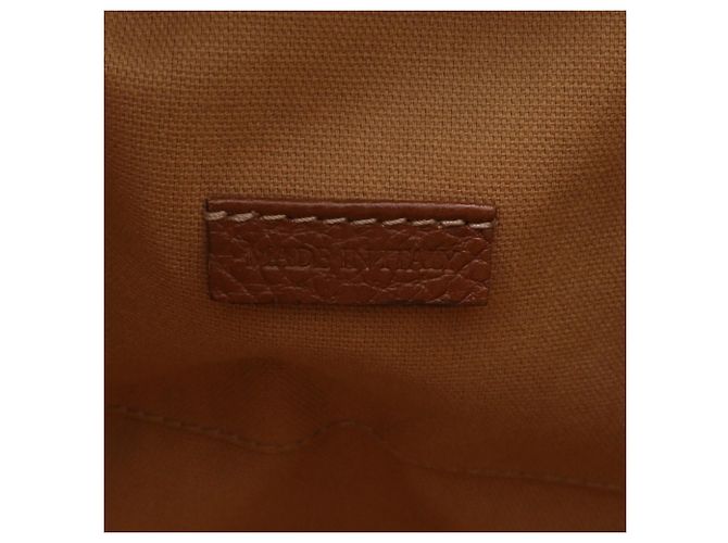 Saco Tote e de Ombro Burberry em couro castanho - vista 9