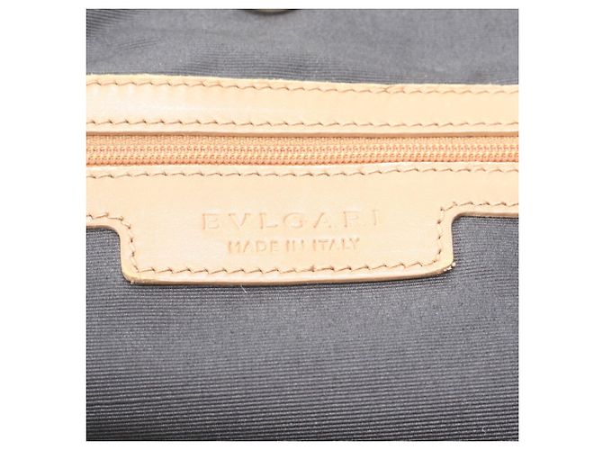 Bulgari Saco Tote Bvlgari em couro e tela - vista 9