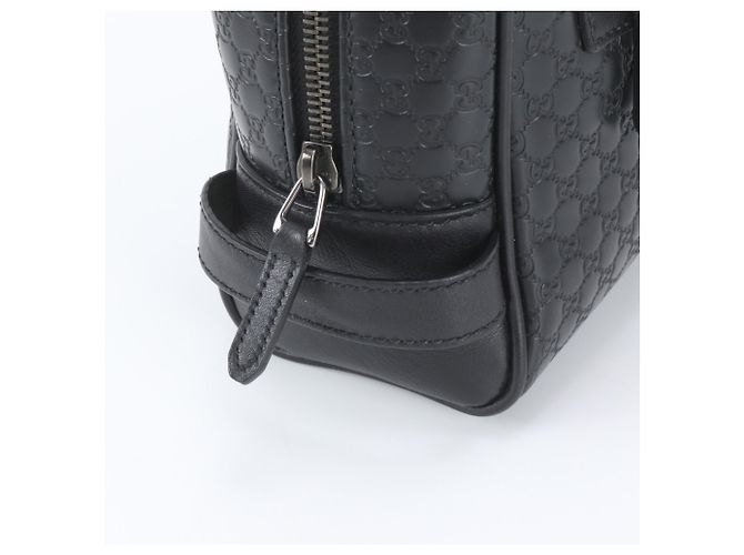 Pouch Gucci Micro Guccissima GG in pelle - vista 2