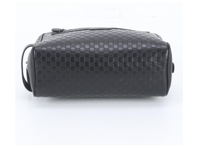 Pouch Gucci Micro Guccissima GG in pelle - vista 6