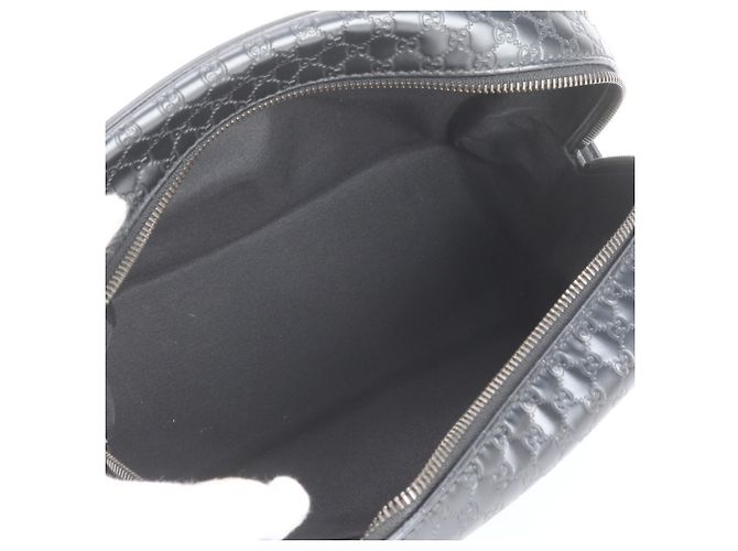 Pouch Gucci Micro Guccissima GG in pelle - vista 7