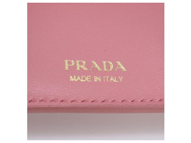 Portafoglio tri-fold Prada in pelle Saffiano - vista 10