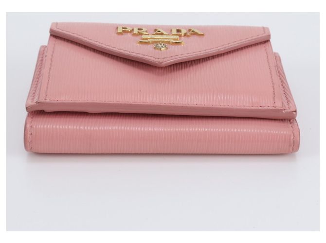 Portafoglio tri-fold Prada in pelle Saffiano - vista 4