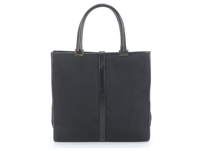 Gucci Jackie 002 1064 Shopper aus schwarzem Leder - Ansicht 3