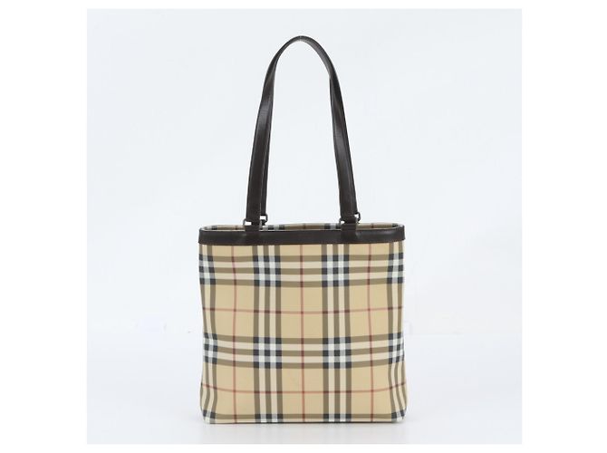 Burberry Nova Check Ledertote - Ansicht 3