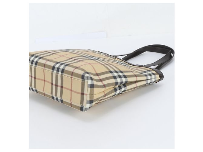 Burberry Nova Check Ledertote - Ansicht 4