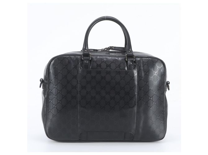 Mallette en cuir imprimé GG Gucci - vue 3