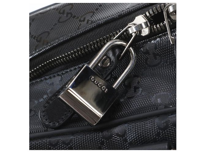 Mallette en cuir imprimé GG Gucci - vue 8