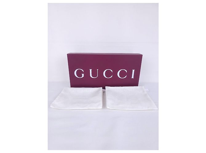 Mules Gucci en lona monogramada burdeos - vista 13