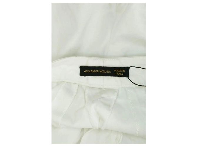 Pantalones Alexander McQueen blancos de algodón - vista 5