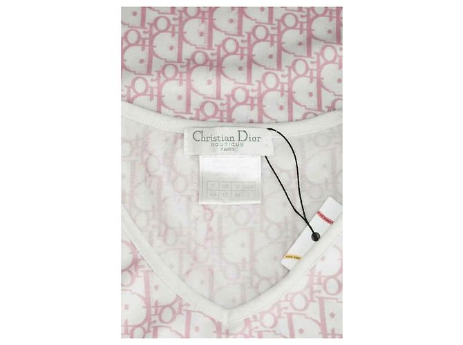 T-shirt Dior in cotone rosa - vista 5