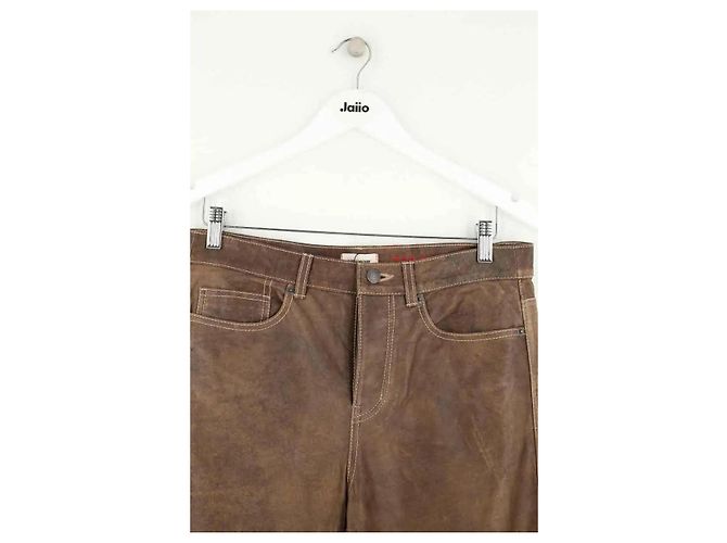 Zadig & Voltaire Pantaloni dritti John marroni - vista 2