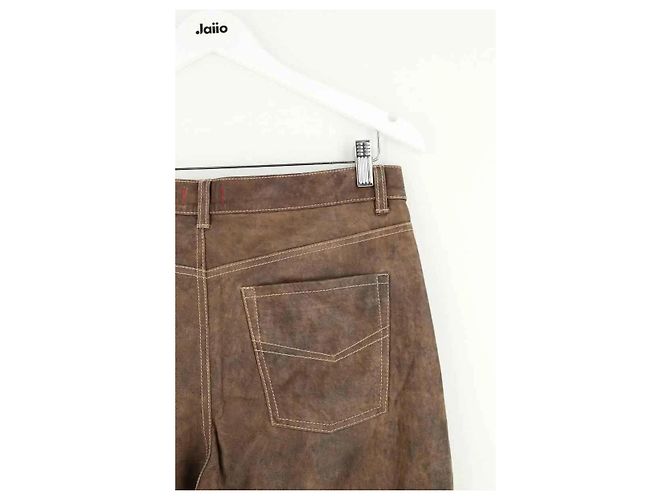 Zadig & Voltaire Pantaloni dritti John marroni - vista 4