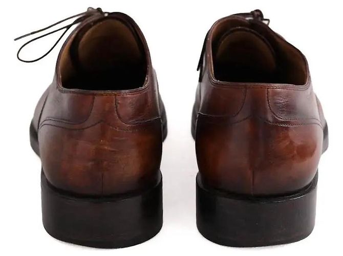 Chaussures à lacets Berluti en cuir marron - vue 2