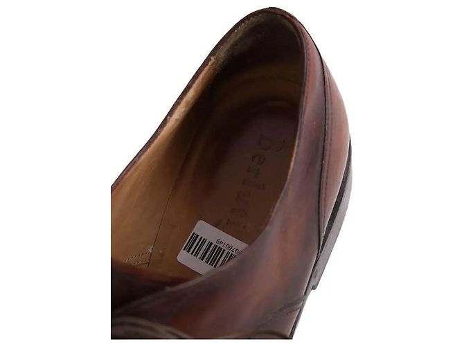 Chaussures à lacets Berluti en cuir marron - vue 4