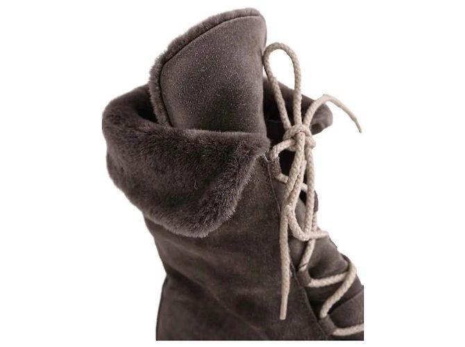 Loro Piana Grey Deerskin Boots Size 44 - view 4