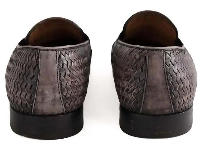 Mocassini Salvatore Ferragamo in pelle grigia - vista 2