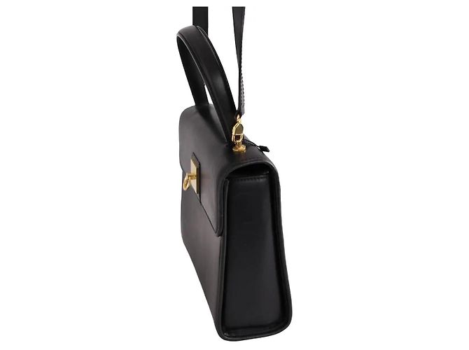 Bolsa de mão em couro preto Céline - vista 3