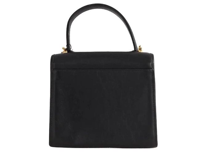 Bolsa de mão em couro preto Céline - vista 4